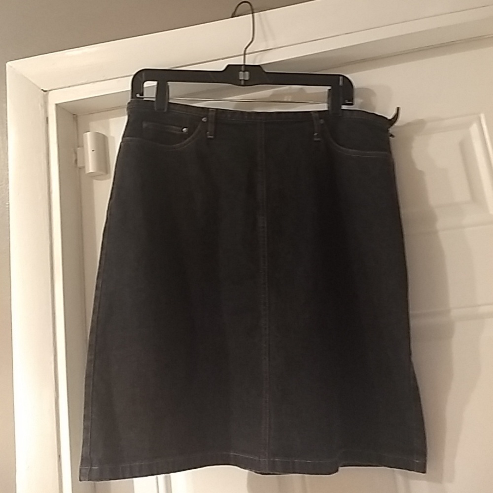 Ann Taylor Stretch Denim Skirt Size 12